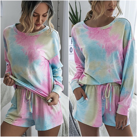 Pants - tie dye lounge set